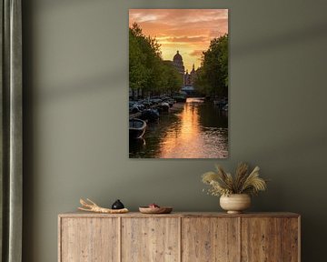 summer sunset in Amsterdam by Aldo Sanso