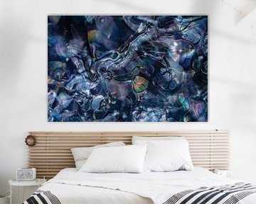 Blauw Abstract | Fine Art Fotografie II van Nanda Bussers