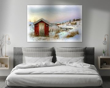 Winterlandschaft Norwegen von Maurice Dawson