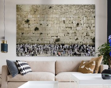 Klaagmuur / Westelijke Muur in Jeruzalem van Sander Jacobs
