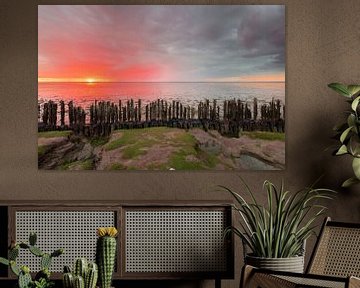 Das Wattenmeer bei Sonnenuntergang von Richard Gilissen