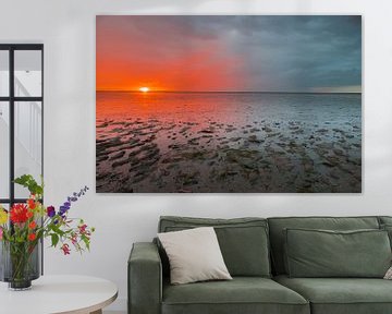 Das Wattenmeer bei Sonnenuntergang von Richard Gilissen