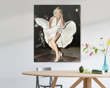 Marilyn Monroe in "Les sept ans de démangeaison" sur Colourful History
