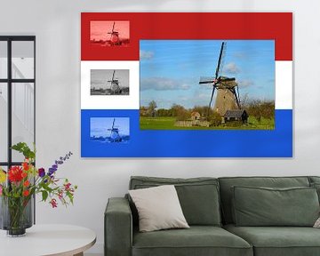 Molen in Nederlandse vlag