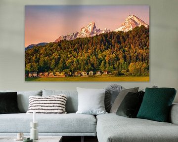 Ochtendlicht in het Berchtesgadener land, Beieren, Duitsland van Henk Meijer Photography