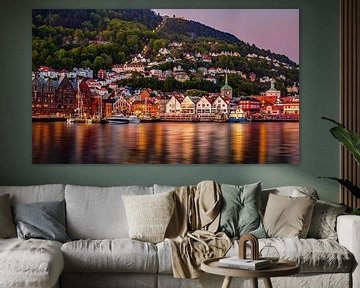 Evening in Bergen, Norway by Adelheid Smitt