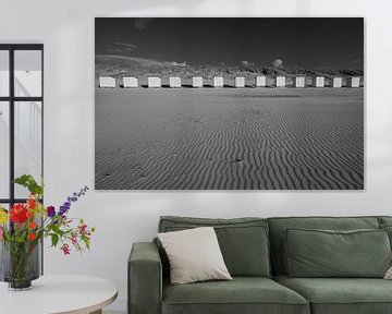 Strandhuisjes Nieuwvliet van Peter Deschepper
