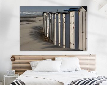 Strandhuisjes Paal 9 Texel van Ronald Timmer