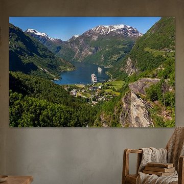 Vue du Geirangerfjord, Norvège [2].