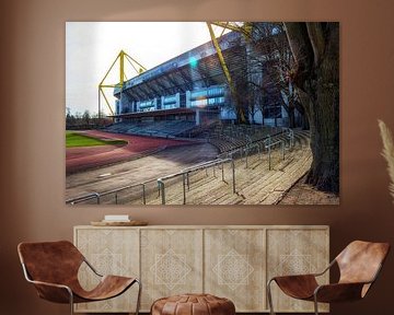 Stadion Rote Erde en Signal Iduna Park, Borussia Dortmund van Martijn Mur