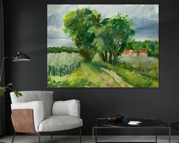 Landschaft in Burgund Frankreich von Antonie van Gelder Beeldend kunstenaar