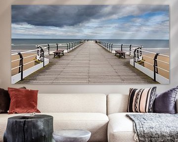 Saltburn Pier in England by Irma Meijerman