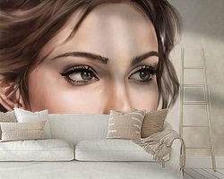 Example of the artwork in a room