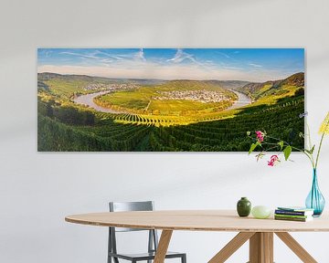 Panorama Leiwen and Trittenheim, Germany by Henk Meijer Photography