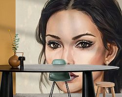 Example of the artwork in a room