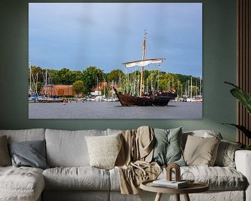 Sailing ships at the Hanse Sail in Rostock by Rico Ködder