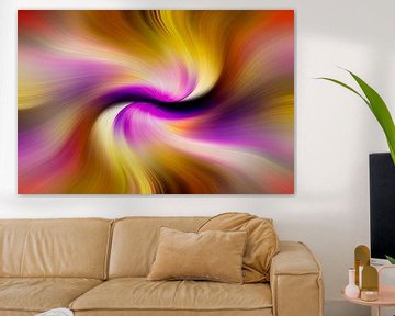 Purple, red and golden twirl