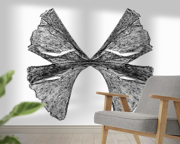 Sfeerimpressie behang: Butterfly van Cor Ritmeester