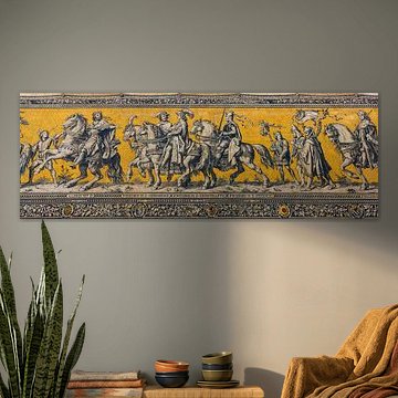 Der Fürstenzug, Wandmalereien in der Altstadt von Dresden von Henk Meijer Photography