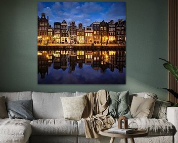Amsterdam canal houses by Peter de Jong