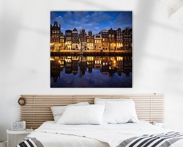 Grachtenhäuser Amsterdam von Peter de Jong