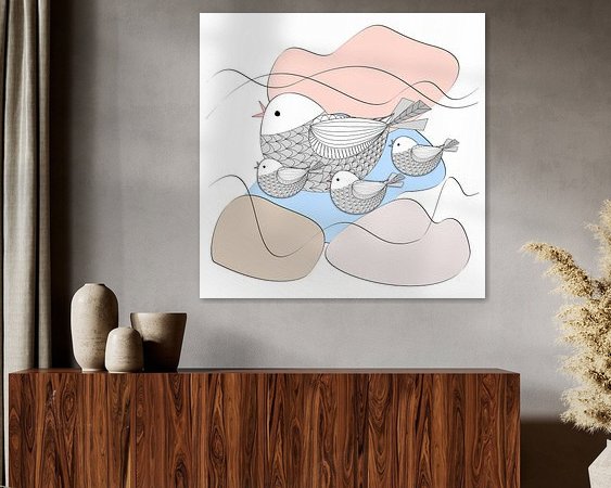 Example of the artwork in a room