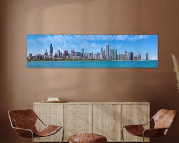 Chicago Skyline | Panoramic view by Melanie Viola