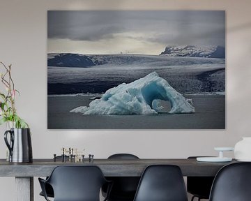 IJsberg in IJslands gletsjermeer van Elisa in Iceland