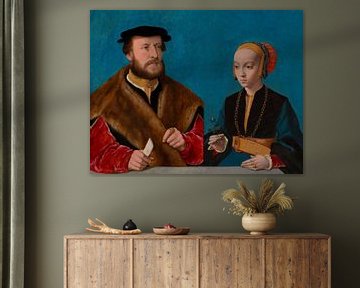 Portret van Elisabeth Bellinghausen en Jakob Omphalius, Bartolomäus Bruyn