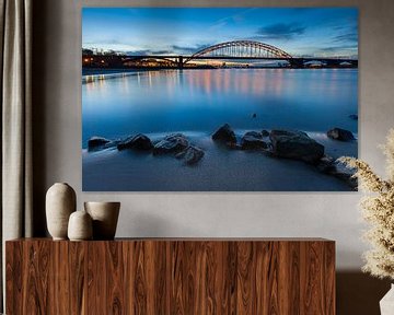 The bridges of Nijmegen across the river Waal by Jeroen Savelkouls Fotografie