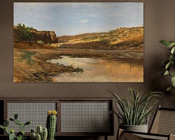 Paysage fluvial de Carlos de Haes-Valley, Paysage antique