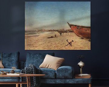 António Carvalho de Silva Porto~Filière de pêcheurs (Pues243;voa de Varzim)