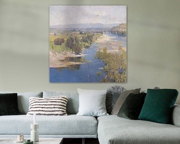 Arthur Streeton~het doorzichtige gewicht van de paarse middag