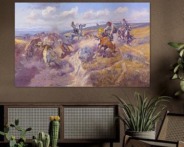 Charles Marion Russell~Een strakke Dally en een losse Latigo