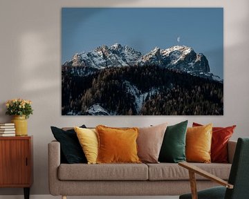 La Lune et les Dolomites sur Hidde Hageman