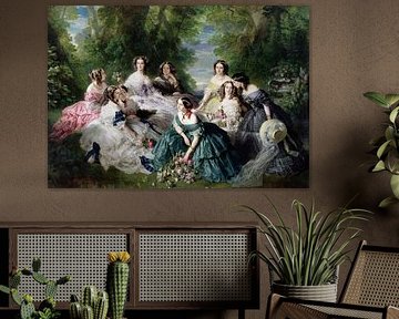Franz Xaver Winterhalter~ l'impératrice Eugénie, entourée de ses dames de compagnie.
