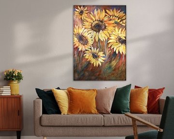sunflowers ( zonnebloemen) van Els Fonteine