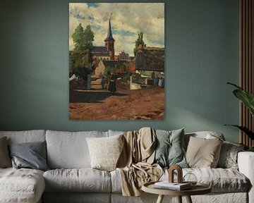 Henrique Pousão~Le village de St. Sauves