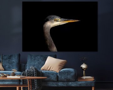 portrait of a heron by Ed Klungers