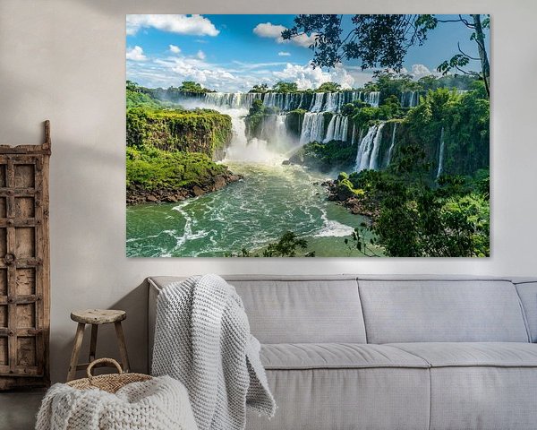 De beroemde Iguazu Watervallen in Zuid Amerika