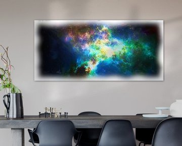 Abstract fantasie nebula van Maurice Dawson