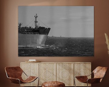 Schip op naar open zee IJmuiden van scheepskijkerhavenfotografie