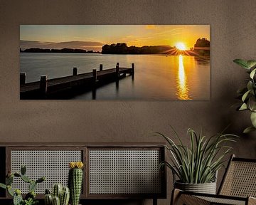Brielse Lake Sunset by Marjolein van Middelkoop