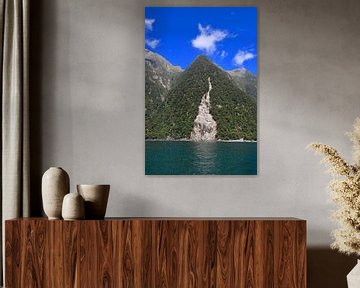 Reflection in Milford Sound New Zealand by Be More Outdoor