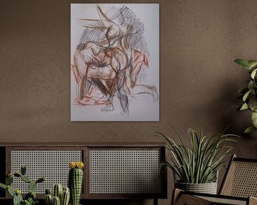 Dancing female nude by Paul Nieuwendijk