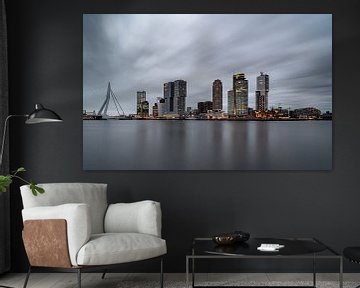 Skyline Rotterdam van Jeroen Kleiberg