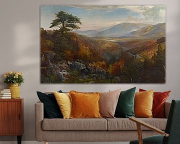 Thomas Moran~Valley of the Cataissa in autumn