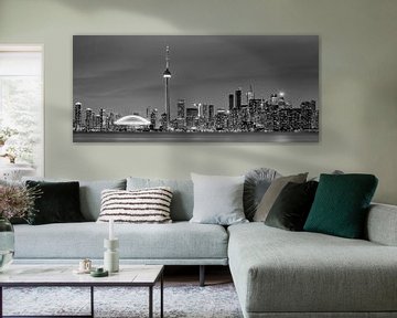Toronto Skyline in schwarz-weiß