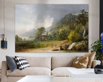Jasper Francis Cropsey-Passing Douche op een voorjaarsmiddag