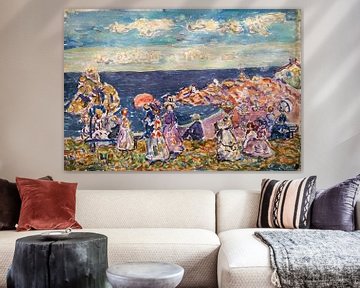Maurice Prendergast-Op het strand
